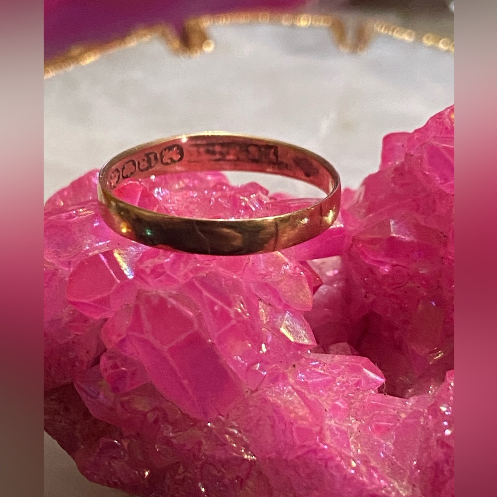 18k Solid Gold Antique Ring Band #6800 Engagement / Wedding / Yourself